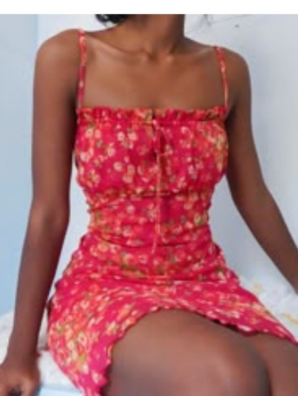 Vintage Xhiliration Floral Grunge Mini Slip Dress